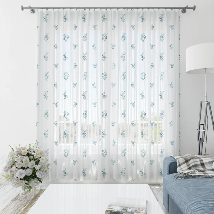 Blue Blossom Drapes