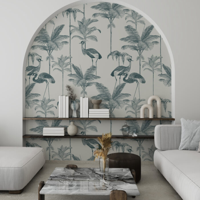 Wings Over Palms (Blue)