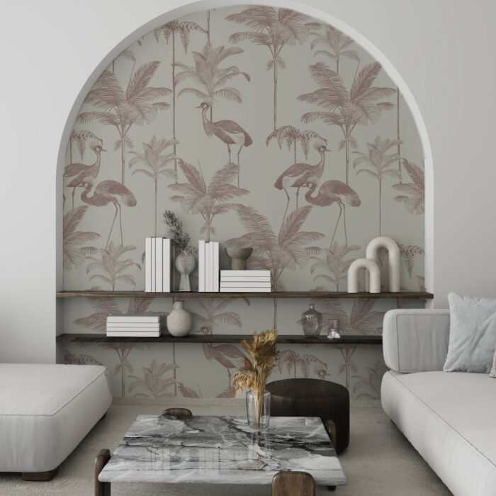 Wings Over Palms (Pink)